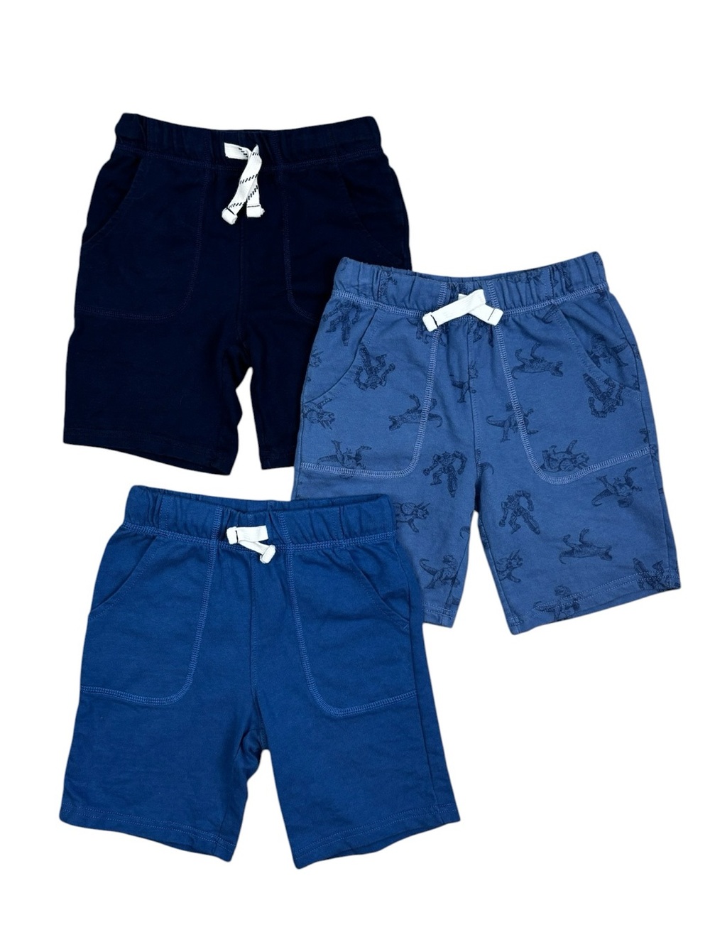 (3) Carter’s Pull On Terrycloth Shorts Size 6